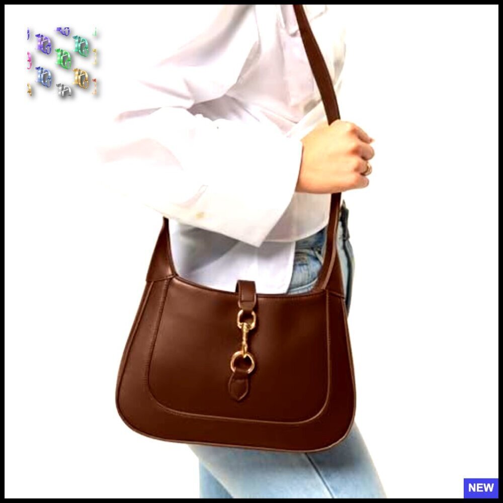 Vegan Leather Hobo Bag Top Handle Shoulder Crossbody Adjustable Strap Structured - Picture 4 of 6